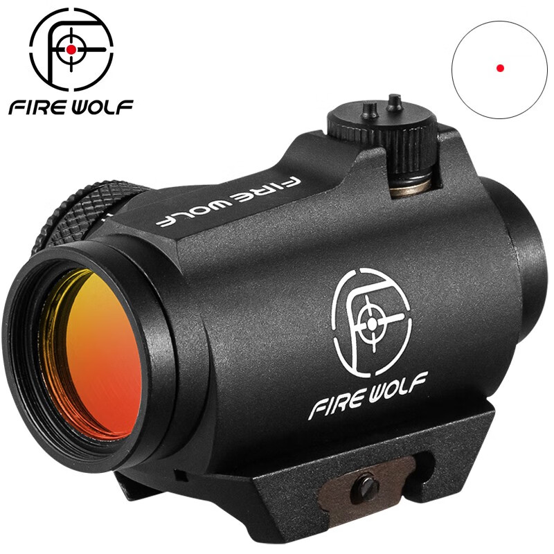 fire wolf t2瞄准镜红点红膜虹膜胶合全息瞄ar瞄准器三角导轨红点瞄寻