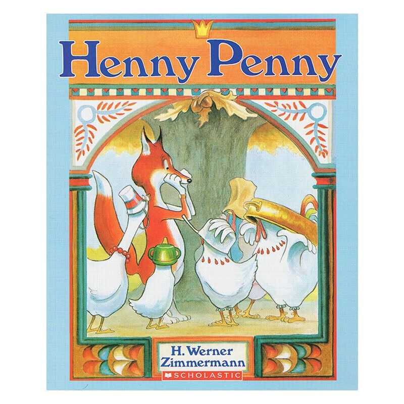 点读版 英文原版 Henny Penny 小母鸡潘妮 儿童启蒙绘本 廖彩杏有声书单 儿童图画故事书