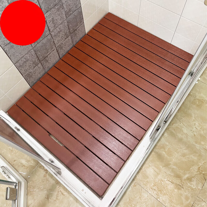 卫生间防滑地垫大号防潮垫定制浴室洗澡淋浴房地垫木踏板ps仿木地板