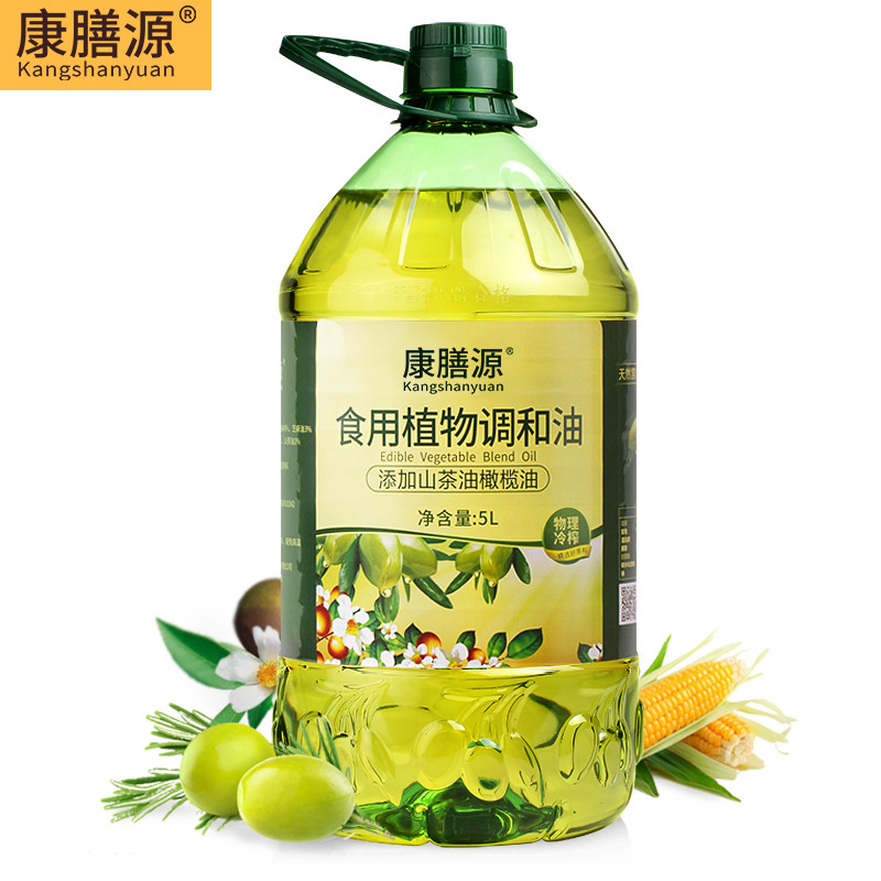 康膳源 山茶橄榄食用植物调和油5升 物理压榨食用油