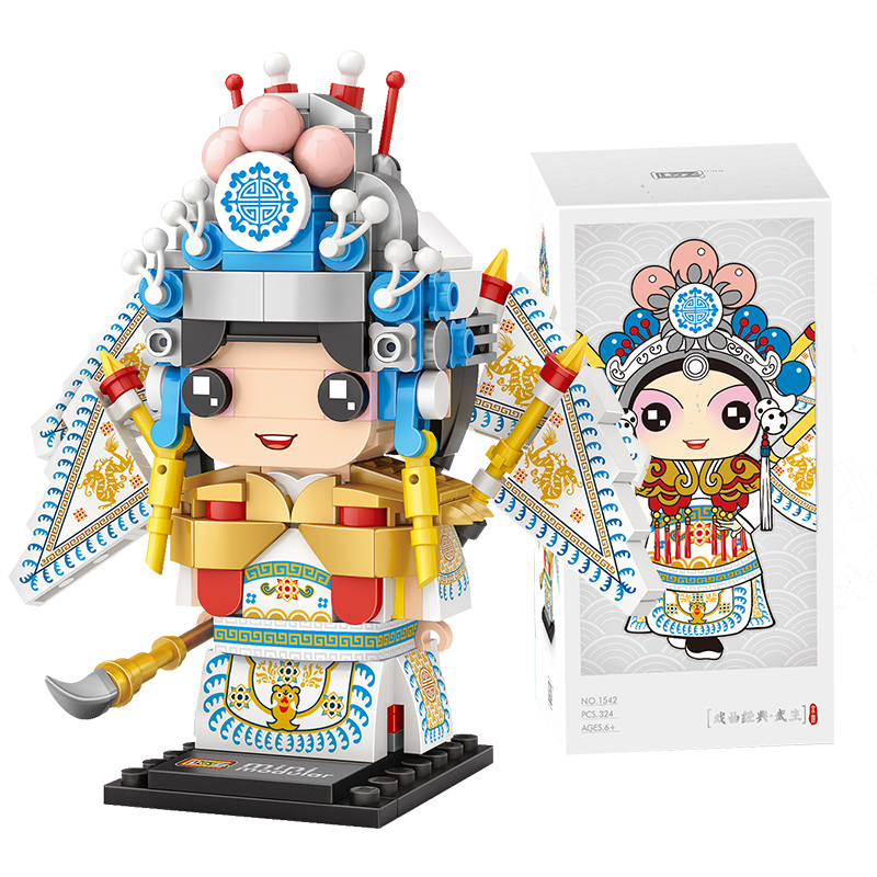 京剧拼装模型:俐智LOZ积木1542武生的价格和品质评测