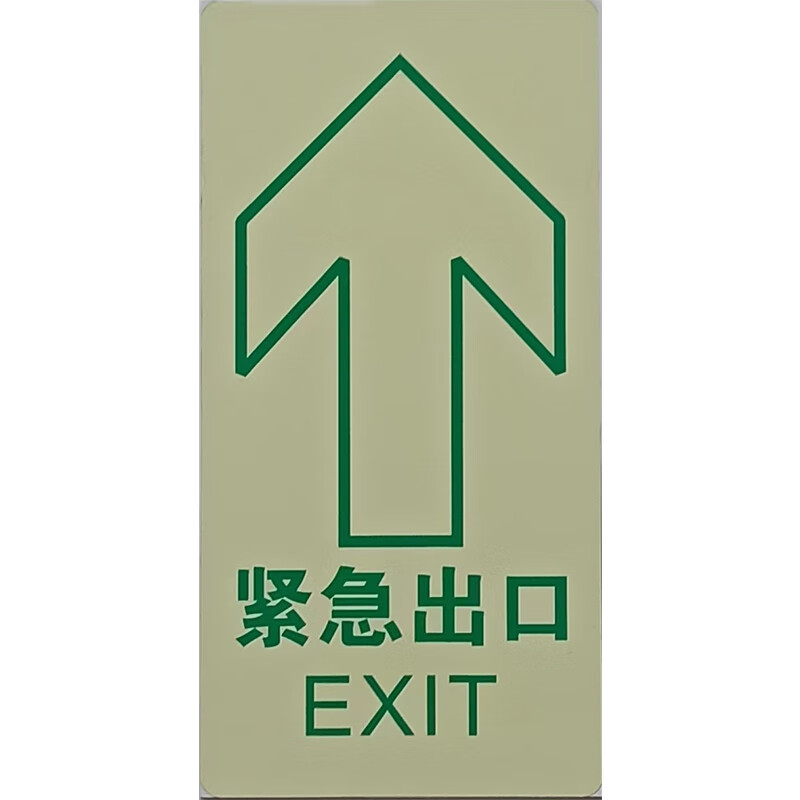 甬坚 标识标牌 紧急出口牌 可定制 18*36cm