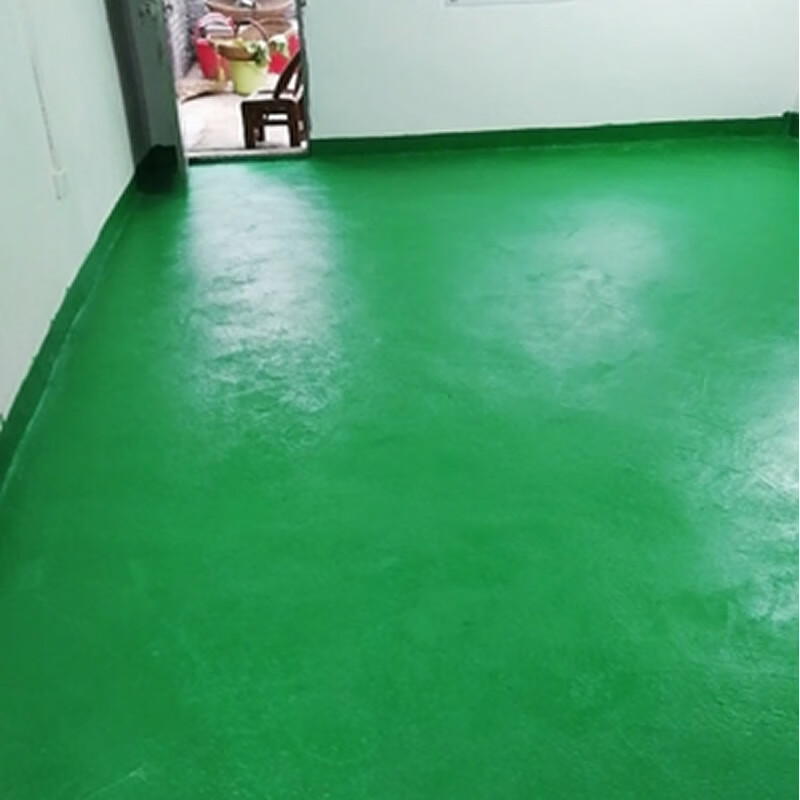 水性环氧地坪漆无味防水防滑耐磨室内外厂房车间水泥地板漆 绿色1公斤