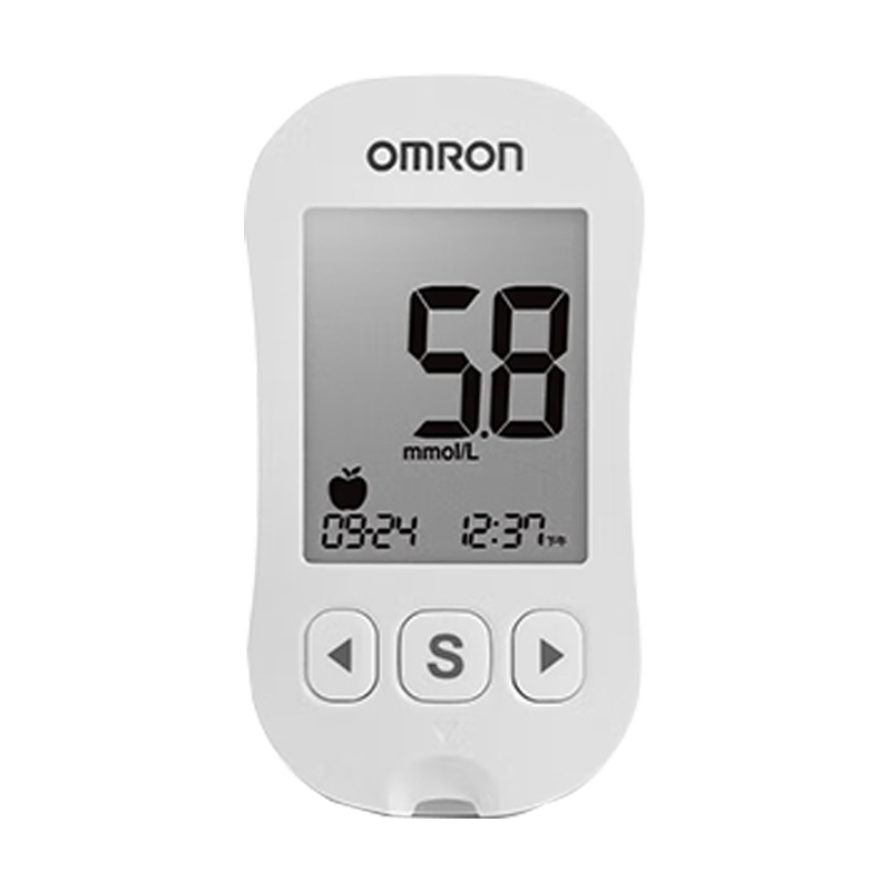 OMRON 欧姆龙 血糖仪家用测血糖仪器智能免调码+血糖试纸