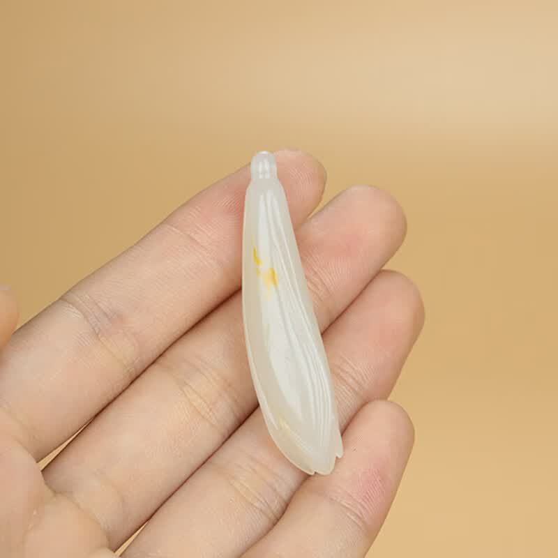 皇贵人和田玉羊脂玉冰清玉洁玉兰花吊坠玉坠女士玉石礼物送女友