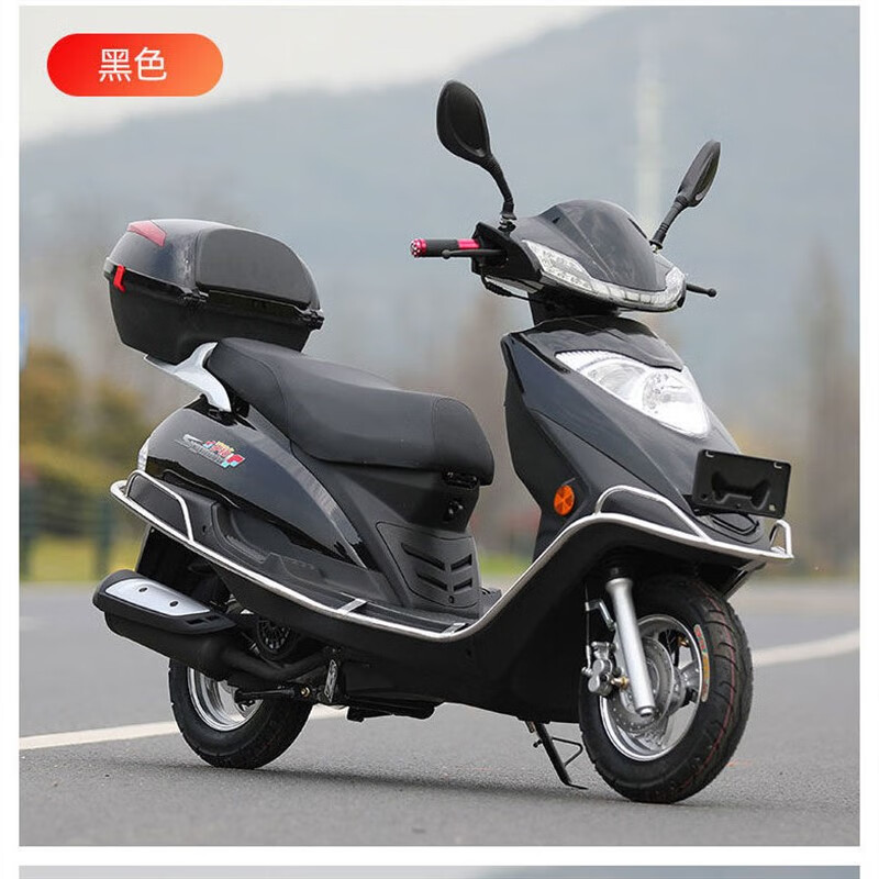 国四电喷省油125cc本田款式踏板摩托车男女款整车燃油机车可上牌 黑色