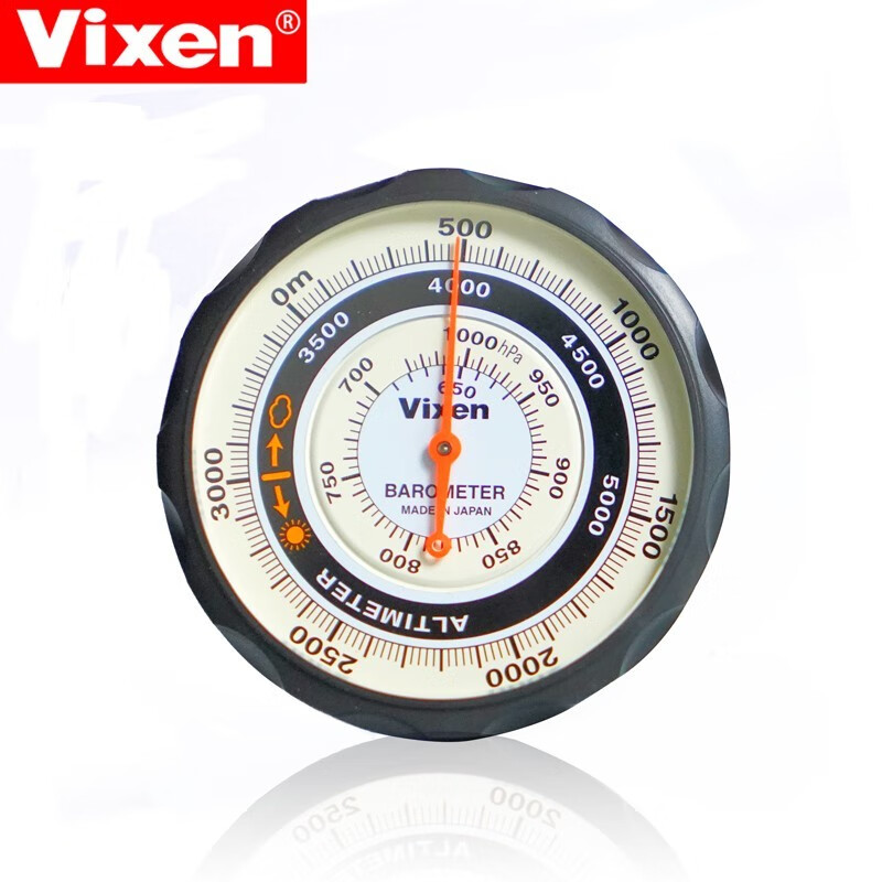 日本进口VIXEN威信高度计登山车载气压计高精度海拔钓鱼高度气压计户外仪表专业 高度气压计