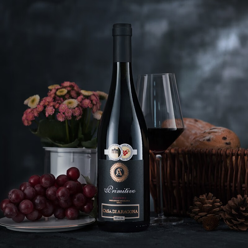 蓝菲酒业 意大利进口 贡纳普瑞米特沃干红葡萄酒 单支装