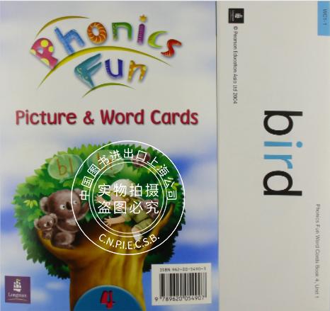 现货 英文原版Phonics Fun : Word and Picture Cards4香