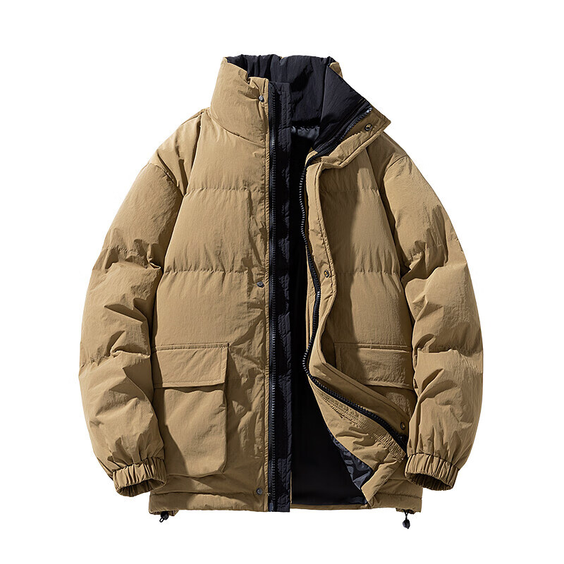 凯逸弗（kainifu）冬季新款运动棉服男加厚面包服男装 咖啡 4XL