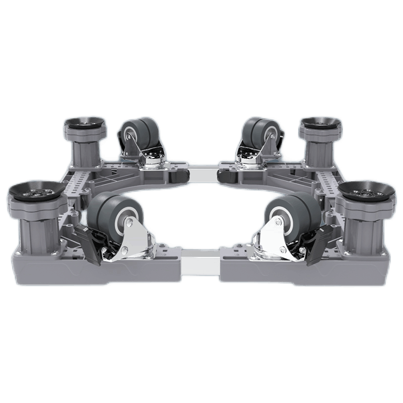 索尔诺 洗衣机底座移动架 免安装加固粗空调冰箱架子 美海的波轮滚尔筒洗衣机底座全品牌通用支架带万向轮 标准款4脚4双轮(含卷尺)