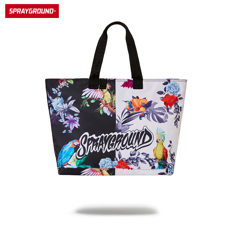 sprayground新款手提包涂鸦花色大容量女潮牌单肩包设计w0835525 花色