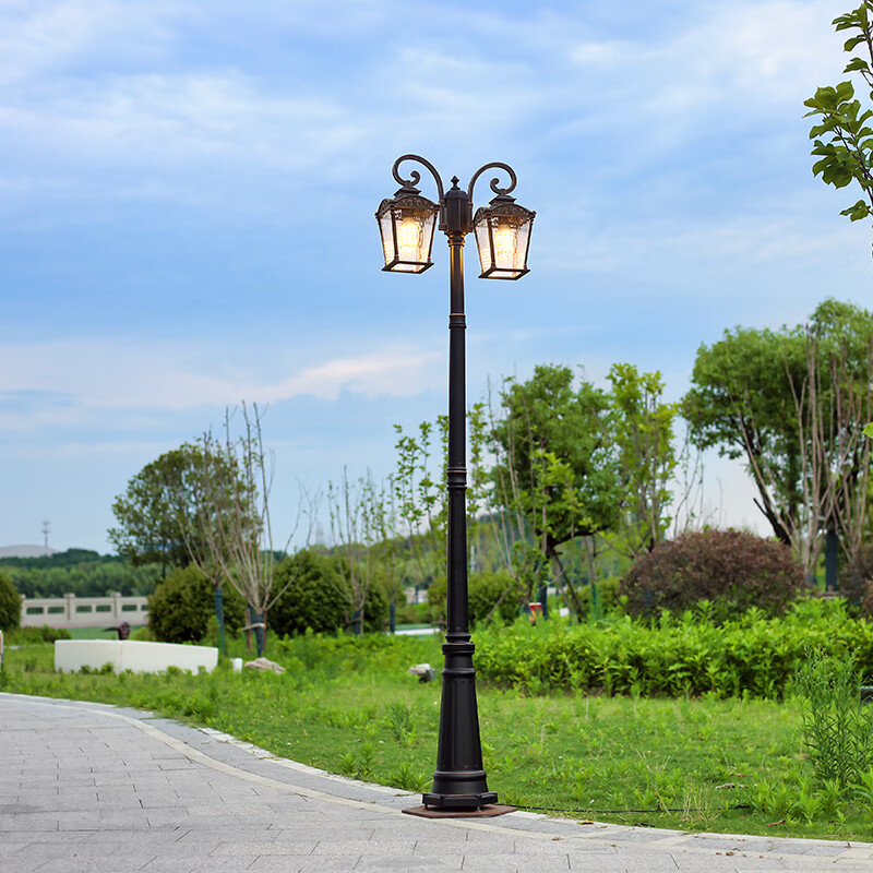 裕见(yujian)欧式太阳能路灯庭院草地灯防水户外灯景观花园别墅小区le