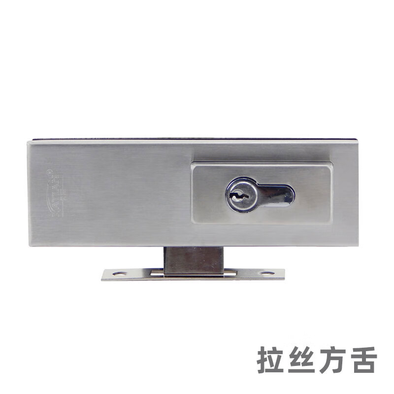 御舵钛金玻璃门地锁办公室插销锁无框门钢化玻璃门锁通用型锁夹地锁夹