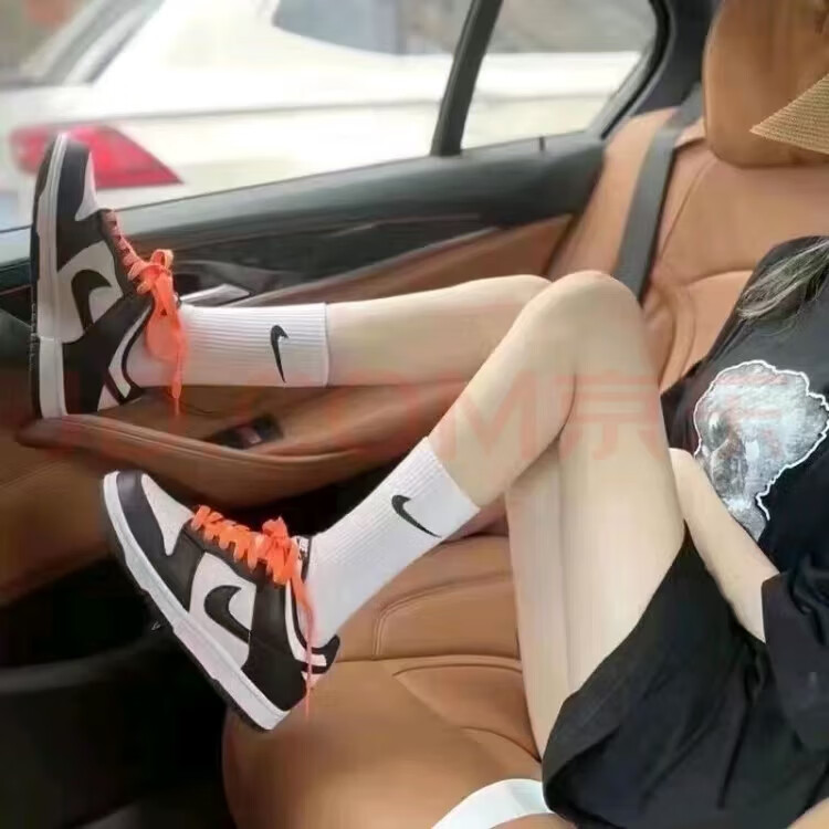 秋冬季袜子男女棉袜透气吸汗耐磨防臭舒适中筒运动跑步袜长筒袜 黑色 4双 均码 高筒36/44