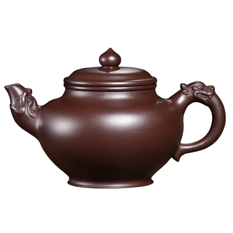 云禪尚陶紫砂壺宜興純全手工名家泡茶壺家用功夫茶具原礦紫泥笑櫻壺270ml 龍魅笑櫻壺270ml