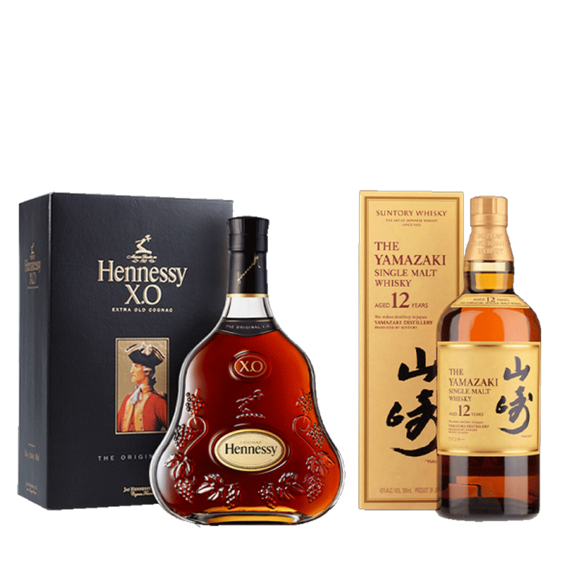 法国原装进口 洋酒葡萄酒烈酒 礼盒装 新 轩尼诗xo 山崎12年
