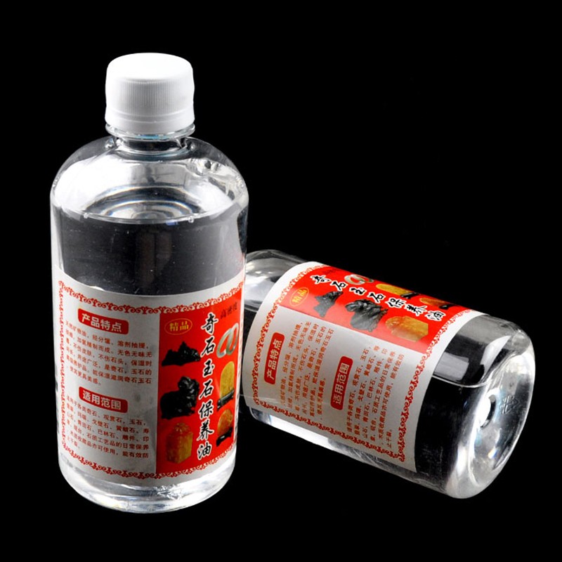 奇石玉石保养油文玩油黄龙和田玉黄蜡石白油上光翡翠石头玛瑙蜡油 一