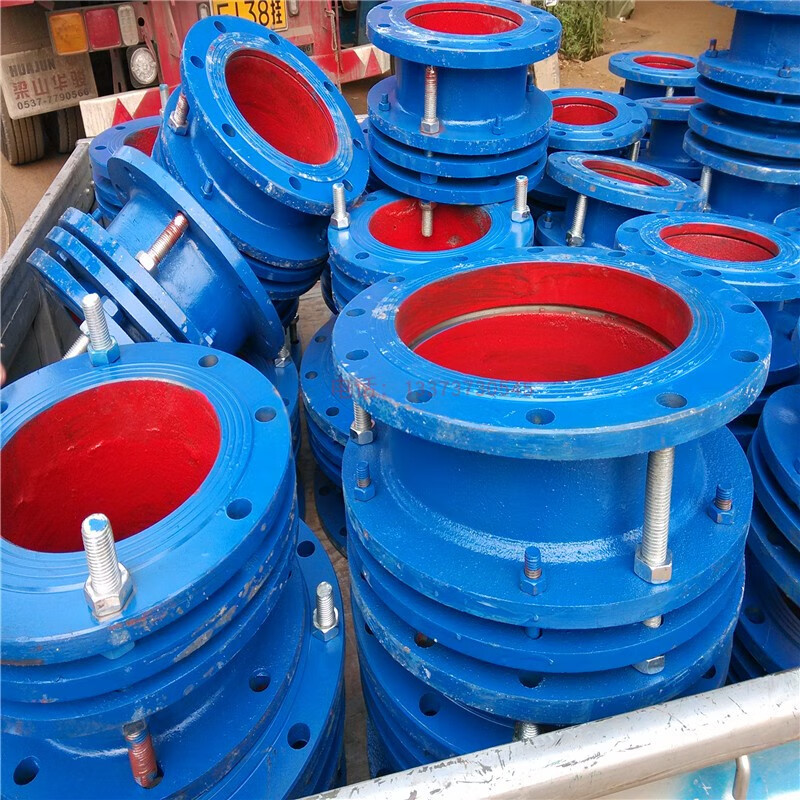 鑫畓钢质管道伸缩器 给水双法兰套筒伸缩节限位补偿器dn80 150 200 dn