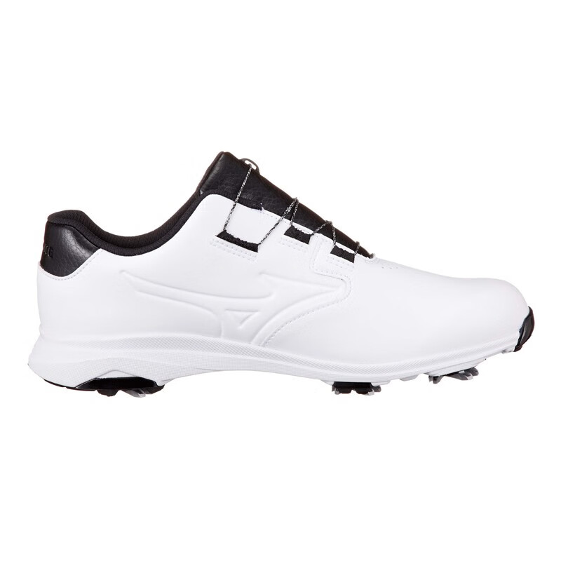 美津浓（MIZUNO）高尔夫球鞋新款男士BOA锁扣活动钉鞋NEXLITE系列防滑防水鞋 51GM2115-22白海军蓝 43（265）