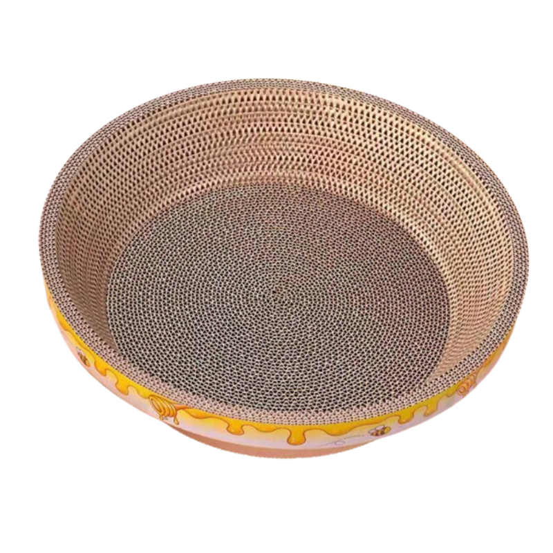 【京东物流】猫抓板磨爪猫窝一体耐磨不掉屑超大号猫玩具猫咪用品 椭圆小号+猫薄荷