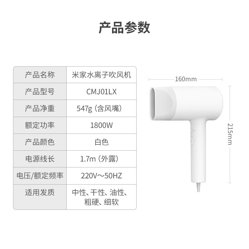 米家小米水离子吹风机电热丝牢固吗 晃动会有响声吗？