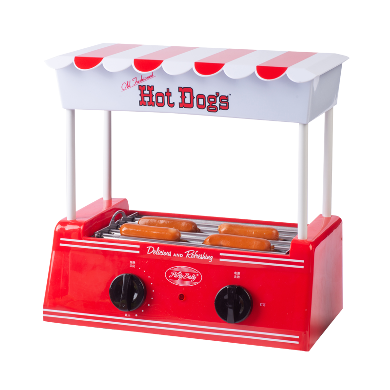 PartyBaby烤肠机家用迷你小型热狗机全自动多功能香肠烤肉机