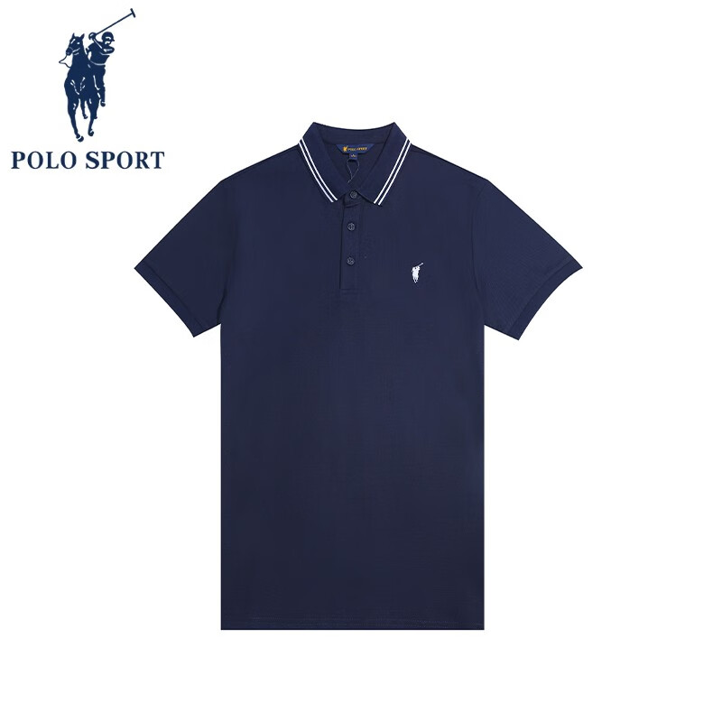 POLO SPORT,polo sport商标 polo sport 【商城同款】纯棉男士夏季新款商务男装半袖上衣短袖男 浅