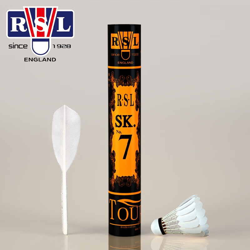 亚狮龙(rsl) 亚狮龙rsl羽毛球12只装/桶鸭毛球耐打稳定比赛训练用球