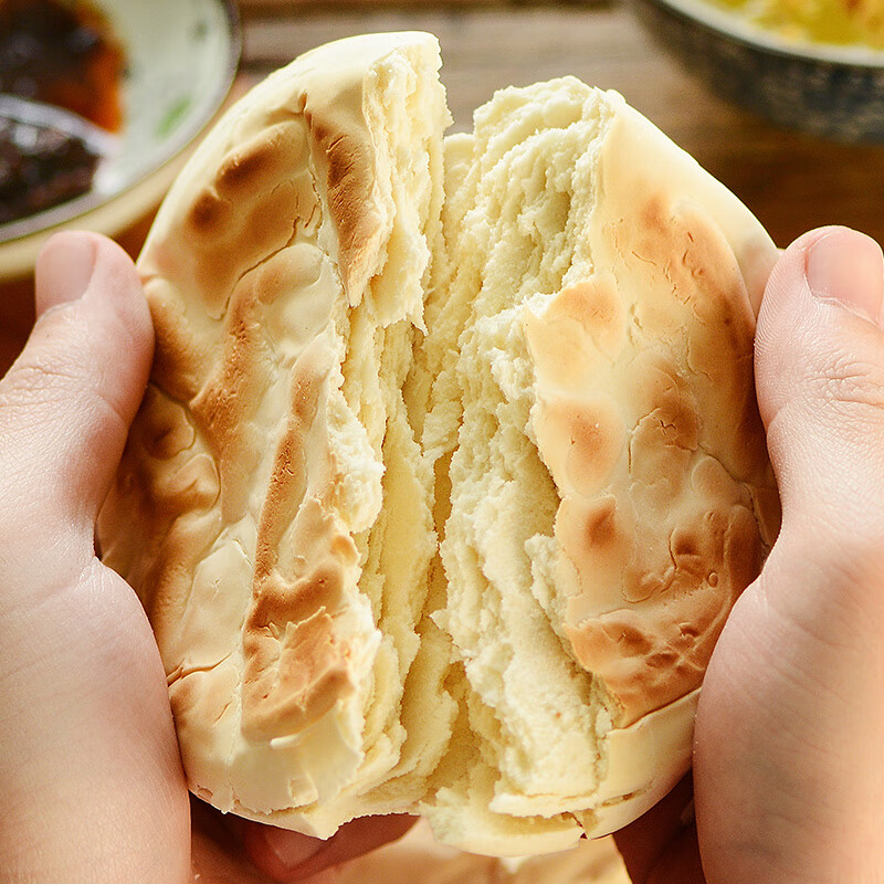 虎钢馋甘肃特产白吉饼白吉馍百吉饼白饼子烤饼馍馍电烙烧饼早餐饼1800