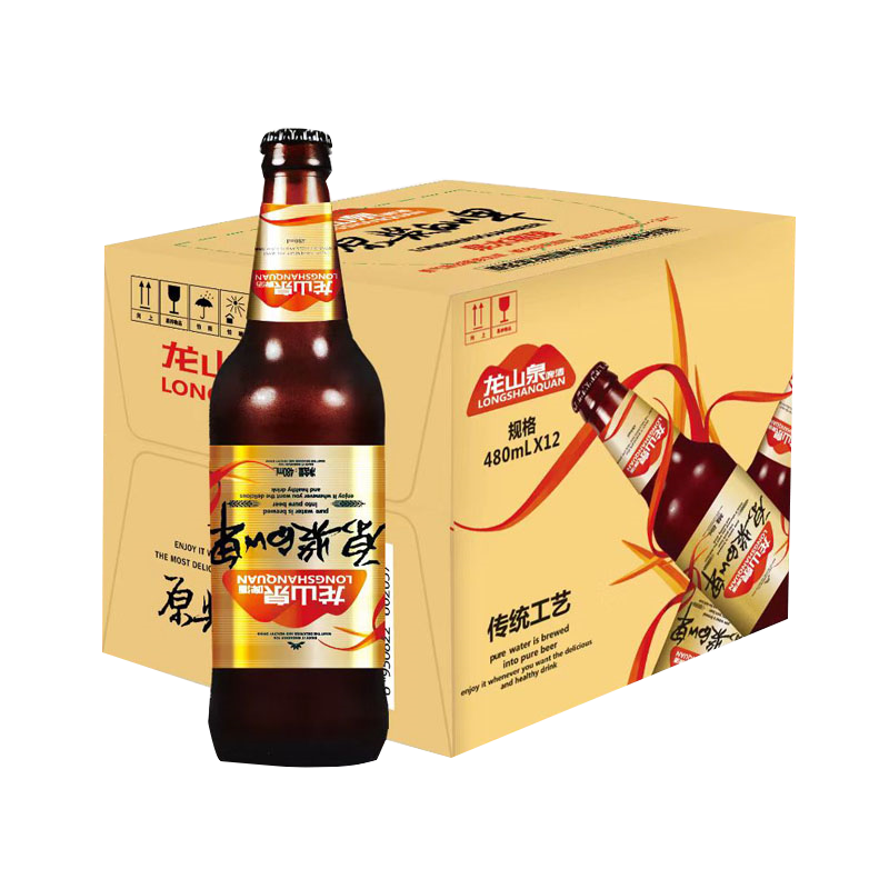 DRAGON SPRING 龙山泉 原浆白啤 480ml*12瓶