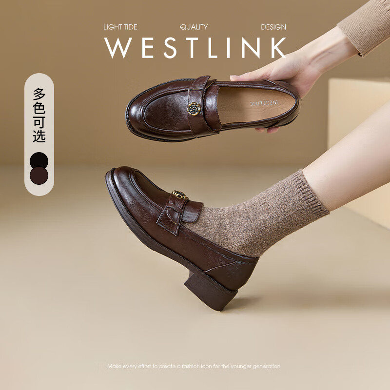 ������ʽ�ָ�ЬŮ2024�¿��＾�ݰ�ɽ�軨ͨ�ڵ͸���ЬСƤЬ ��ɫ 37