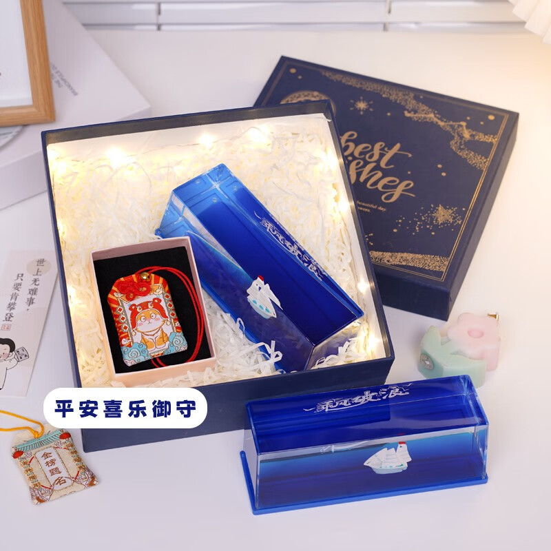 乘风破浪游轮流体漂流瓶小船摆件创意实用生日礼物送男生兄弟朋友女生