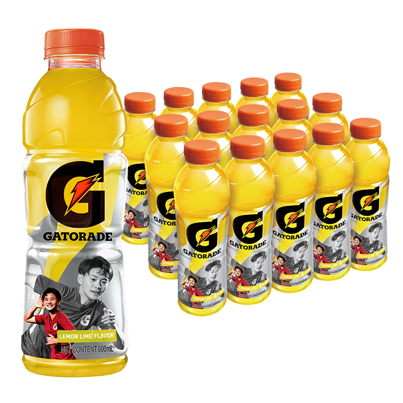 gatorade 佳得乐 柠檬味功能运动饮料 600ml*15瓶*2件