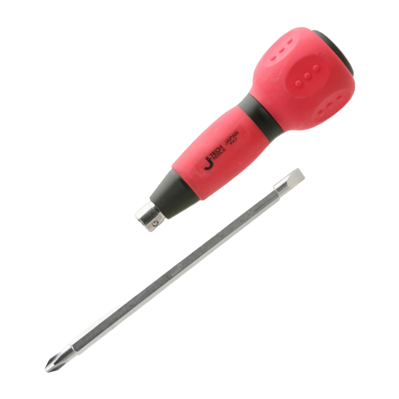捷科(JETECH)螺絲刀十字一字工業(yè)級(jí)起子改錐雙頭兩用螺絲批帶強(qiáng)磁水電工維修 6.35*135mm 防滑塑膠柄DST-100