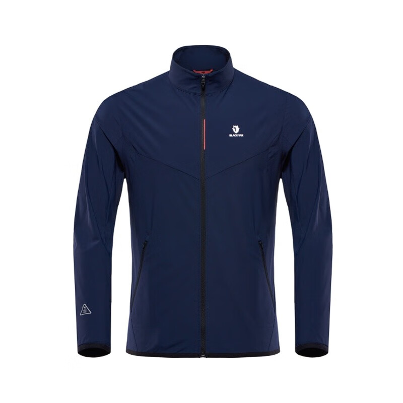 black yak 布来亚克23夏季男户外运动轻量透气立领弹力夹克mnm225 兰