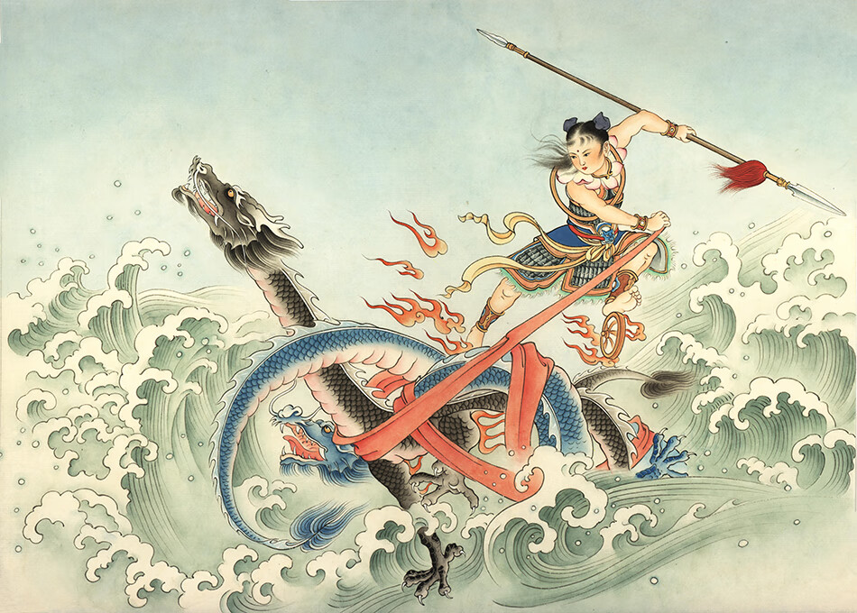 故宫探秘：降龙伏海（双语彩绘 宣纸珍藏）详情图