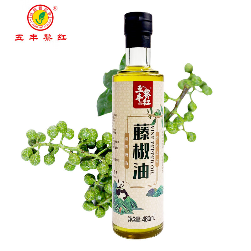 五丰黎红 藤椒油480ml 麻油麻椒青花椒油