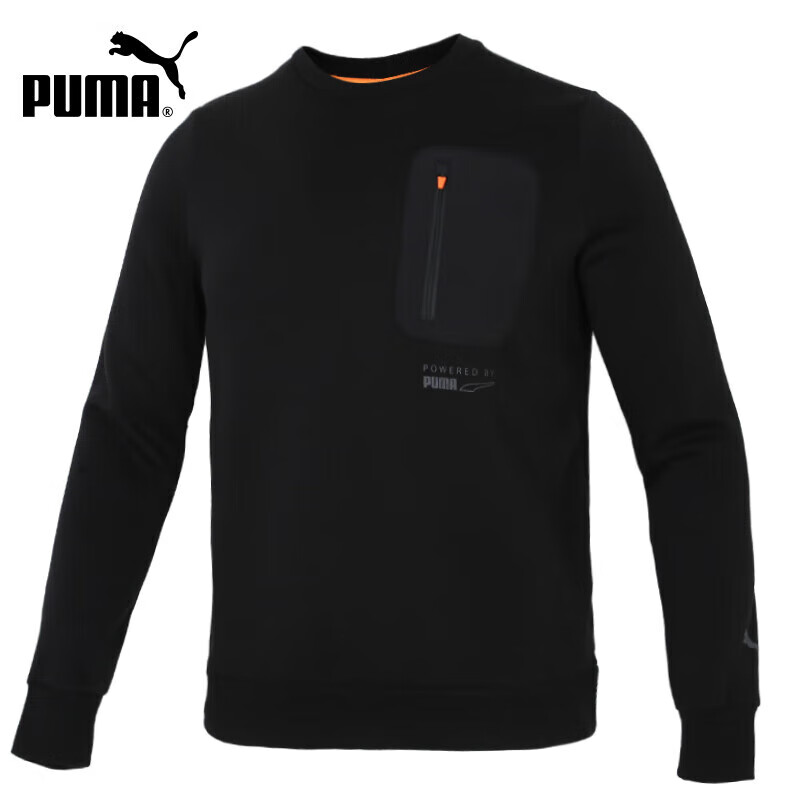 彪马（PUMA）PROTEC.T男子加绒运动休闲圆领套头卫衣534404-01 M码
