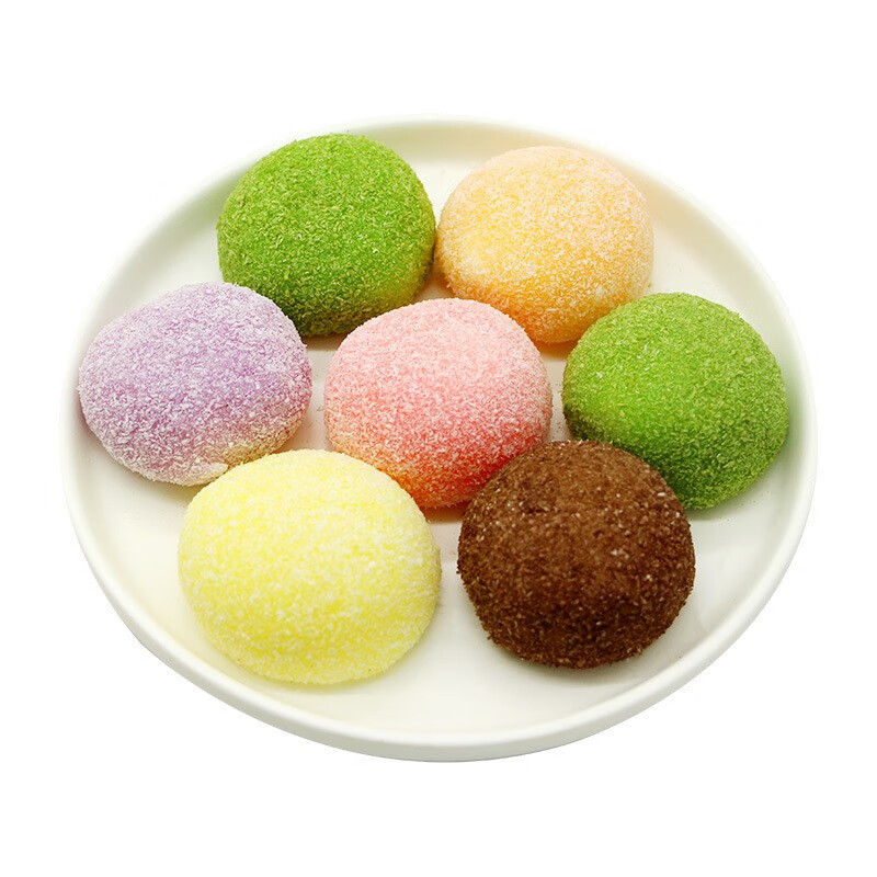 团子日式娘甜品糯米糍下午茶点心糕点零食抹 椰蓉芒果大福一份(10个)