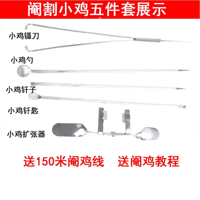 不锈钢专业全套阉鸡工具大鸡小鸡阉割刀 公鸡阉鸡刀 阉鸡器阉割器 小鸡5件套怎么样,好用不?
