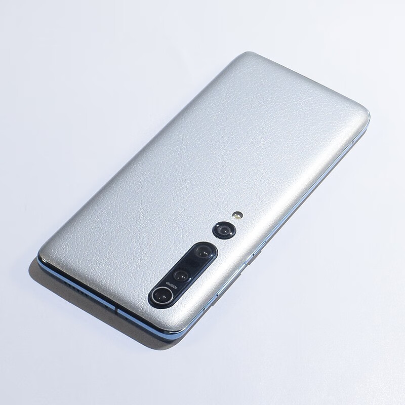 奇咔诺 小米10pro皮革纹背膜磨砂防滑手机保护贴纸mi10改色防刮贴膜