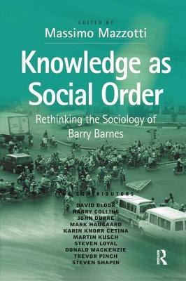 预订knowledge as social order: rethinking the sociol