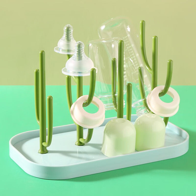 乐百纳婴儿奶瓶收纳盒晾干架沥水支架水杯架晾奶瓶架子 奶瓶架升级款