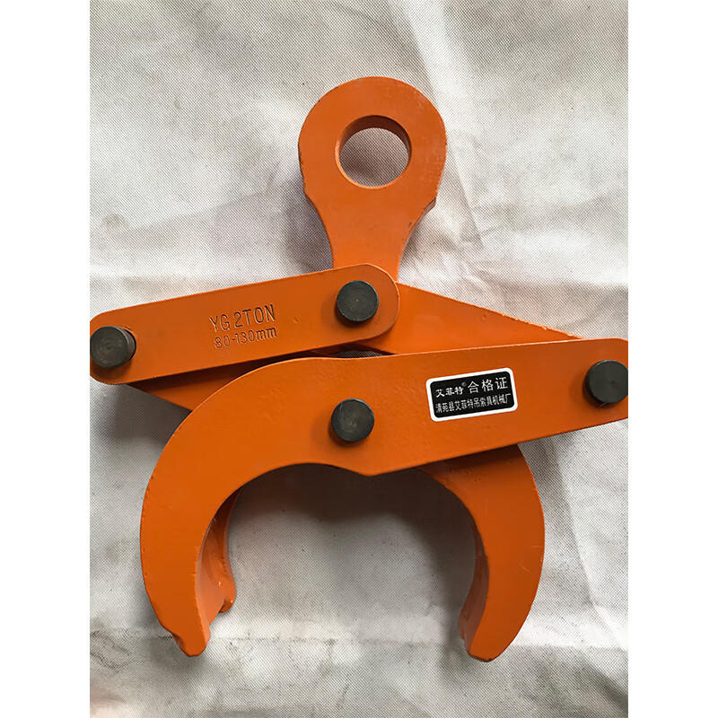 圆钢吊钳圆钢夹具圆管起重钳钢管起重吊钳1吨管子吊夹水泥管索具 1t