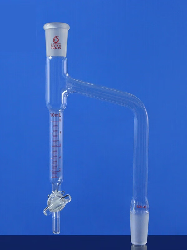 实验室玻璃油水分离器分水蒸馏器玻璃分水器5/10/20mllh-207 容量5ml