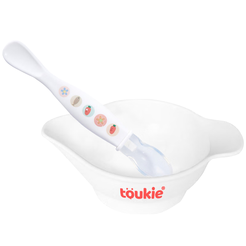 COOKSS 婴儿辅食碗新生儿研磨碗勺子喂水宝宝吃米粉米糊套装餐具 碗+勺