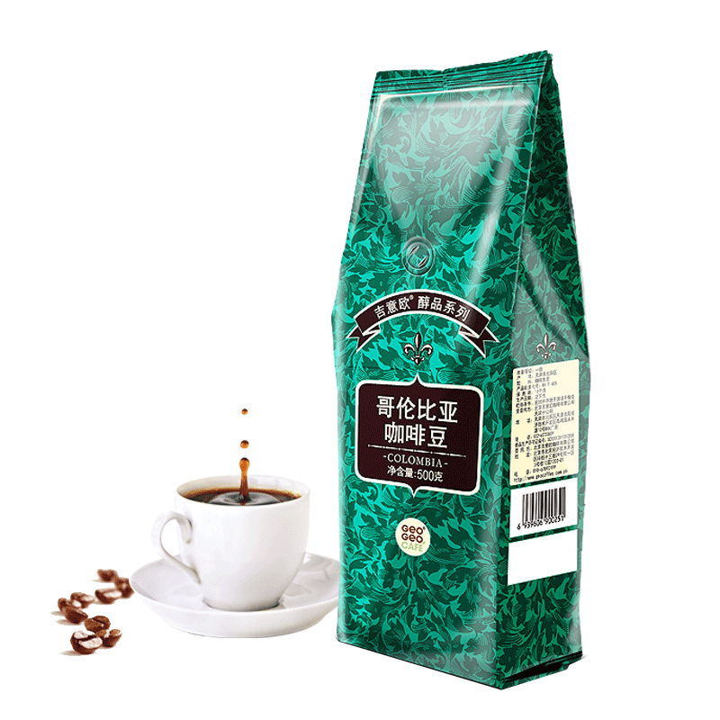 GeO GeO CAFÉ 吉意欧 醇品 哥伦比亚 中度烘焙 咖啡豆 500g