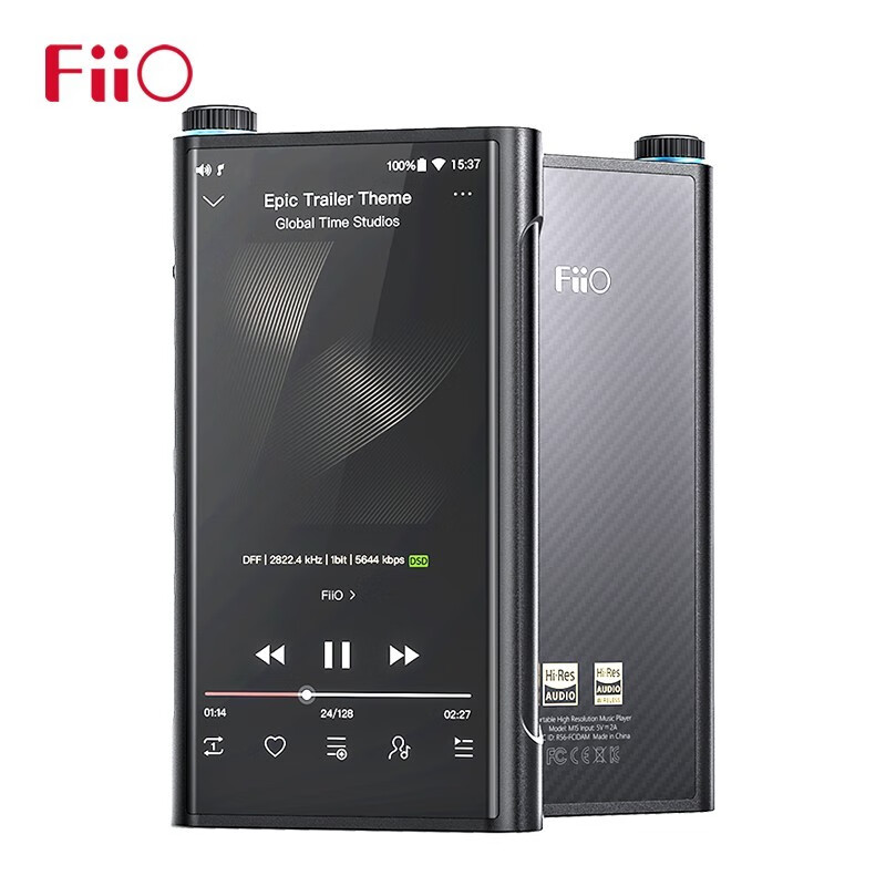 飞傲（FiiO） M15便携智能安卓无损音乐播放器HiFi蓝牙MP3发烧4.4平衡DSD解码 黑色