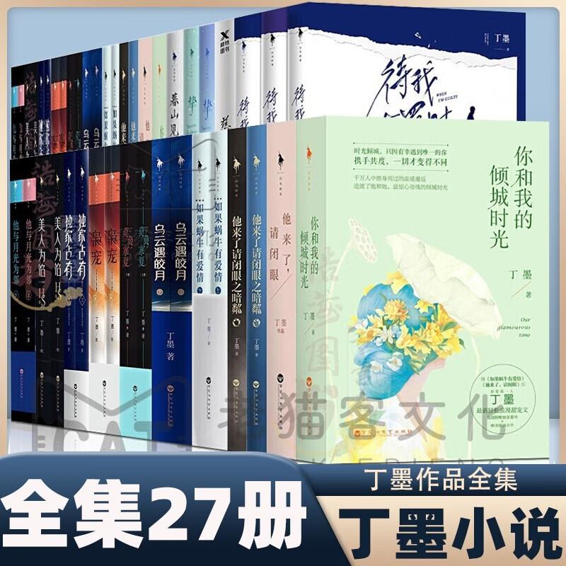 丁墨小说作品全集27册 你和我的倾城时光 如果蜗牛有爱情 美人为馅 他